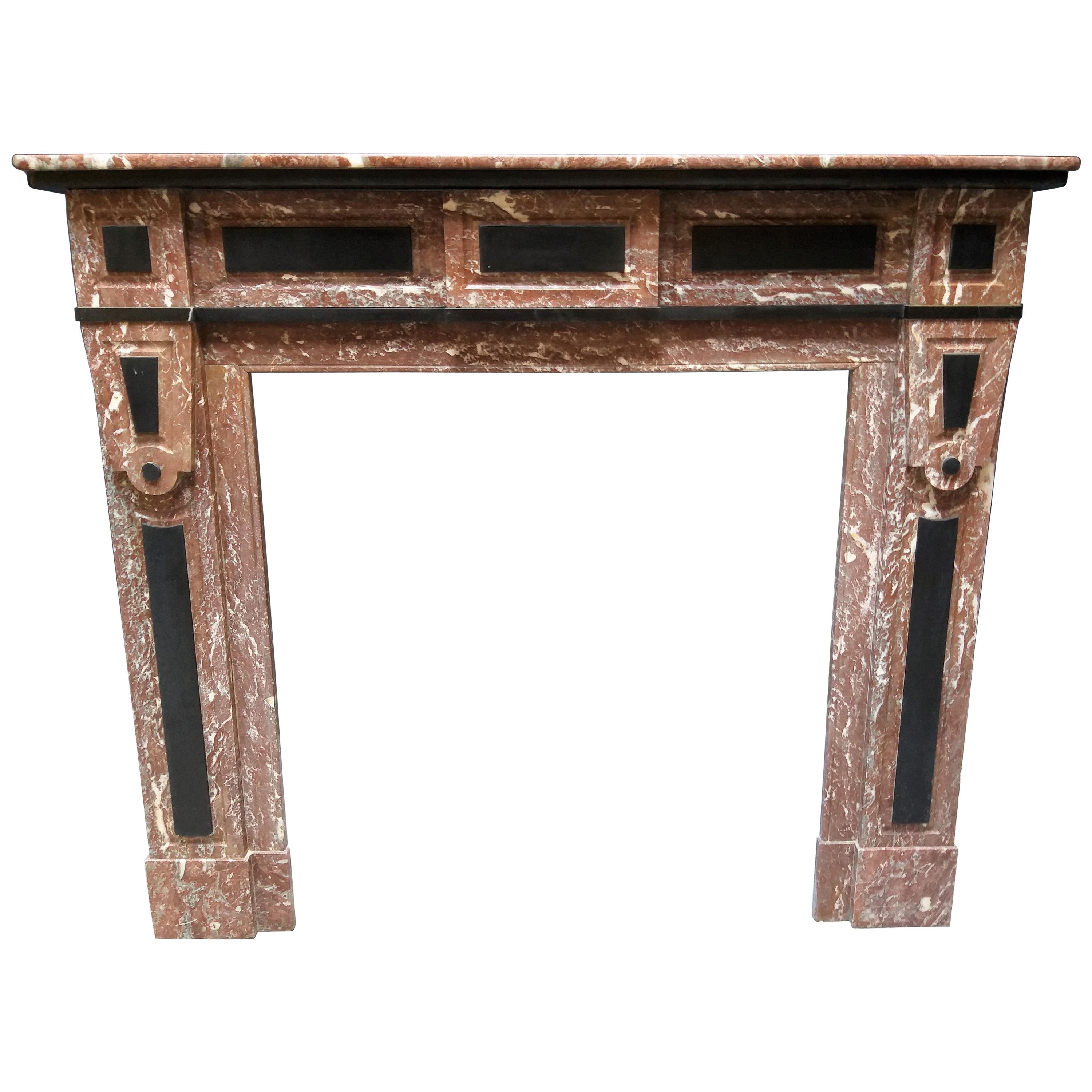 Black Marble Art Deco Style Fireplace For Sale At 1stdibs
