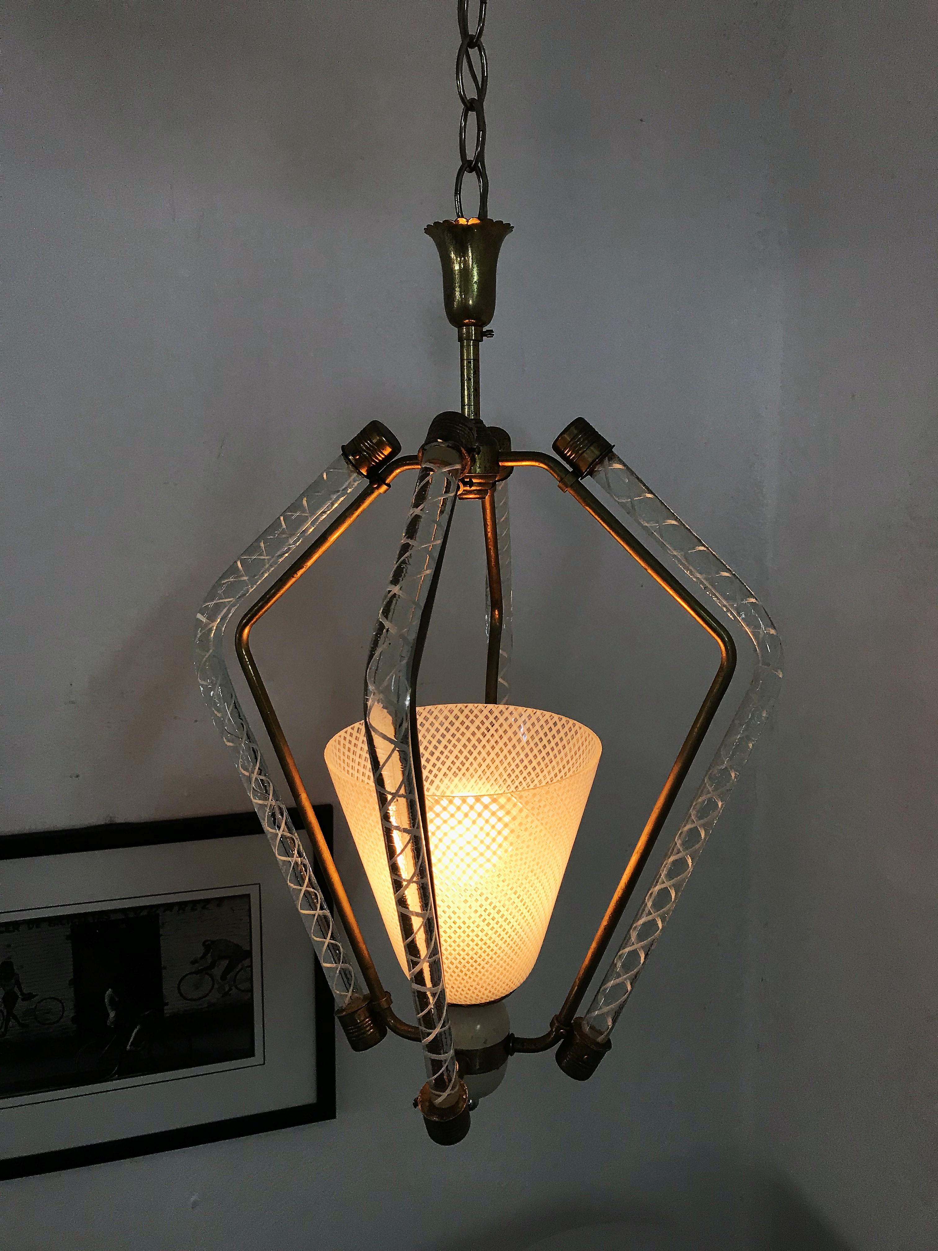 Mid-Century Modern chandelier by Venini in 