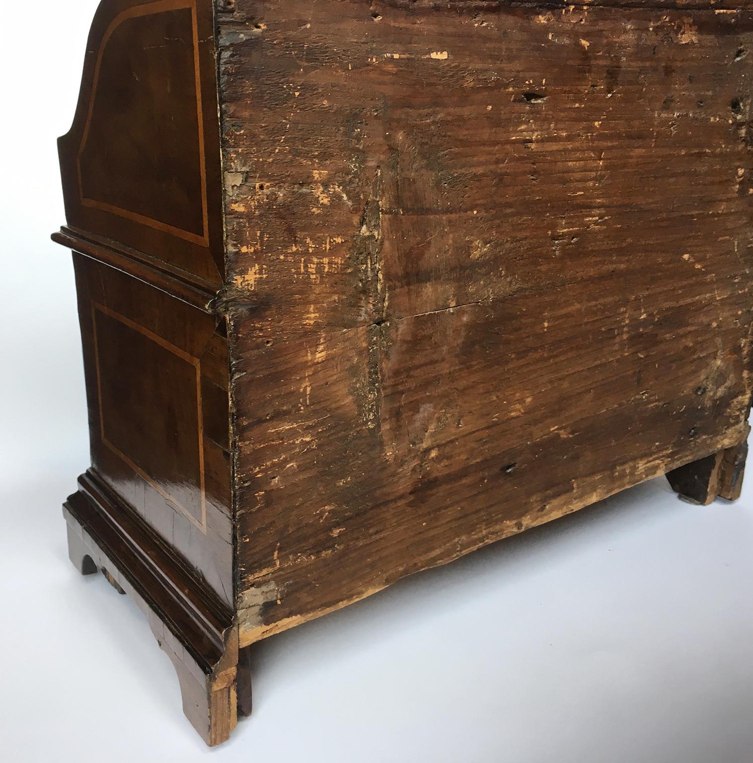 Late Baroque Italian Miniature Model of a Chest of Drawers with Flap, circa 1750 9