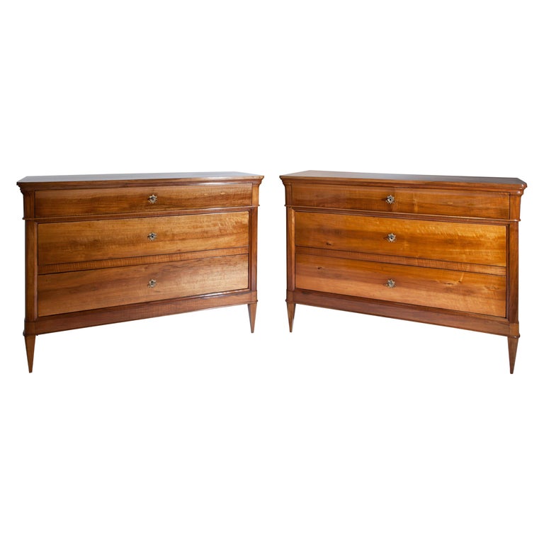 Louis Philippe Chests Of Drawers Italy Mid 19th Century For Sale