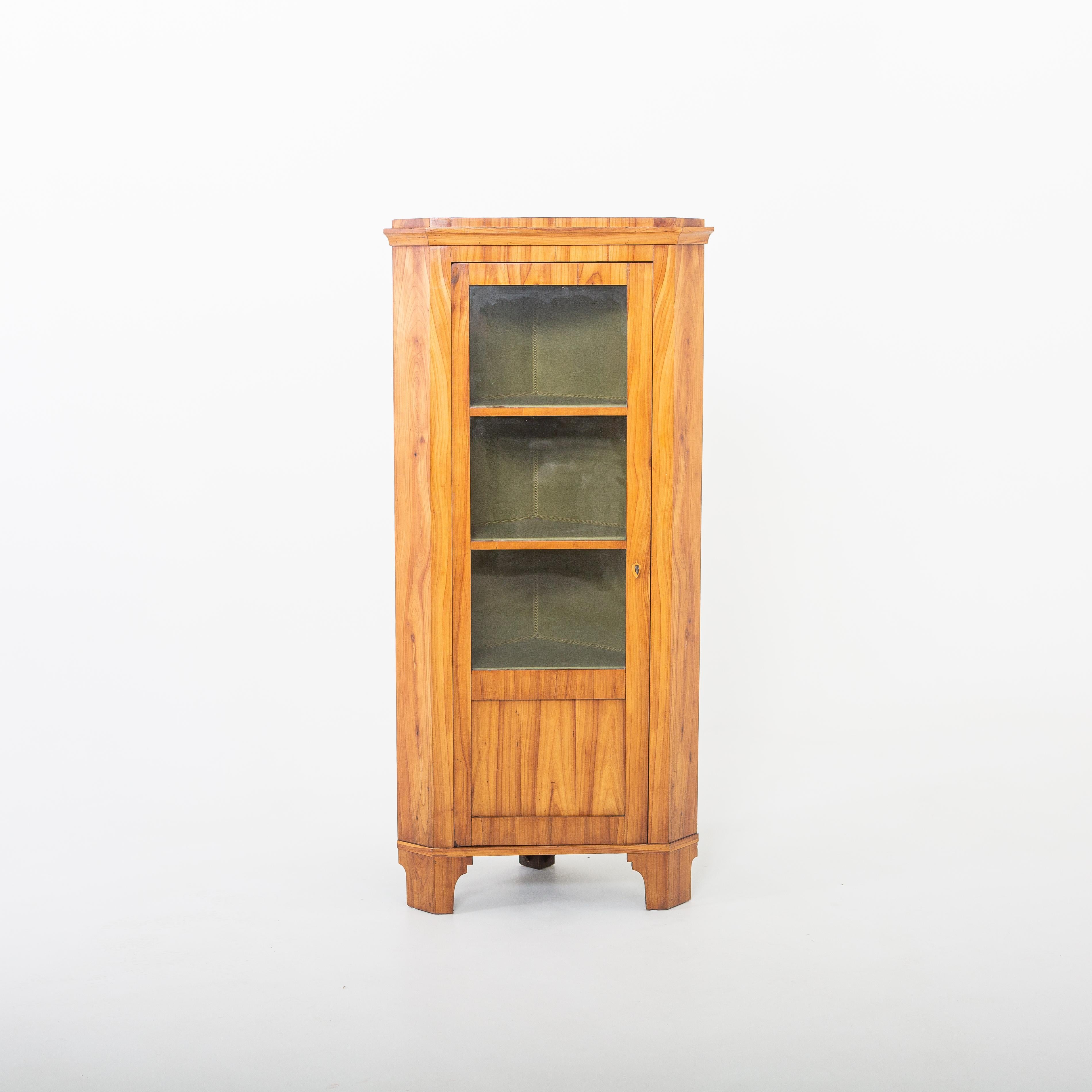 Late Biedermeier Corner Cupboards, 19th Century 1