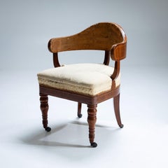 Late Biedermeier Desk Chair, Baltic States, around 1840