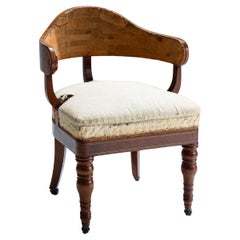 Late Biedermeier Desk Chair, Baltic States, around 1840
