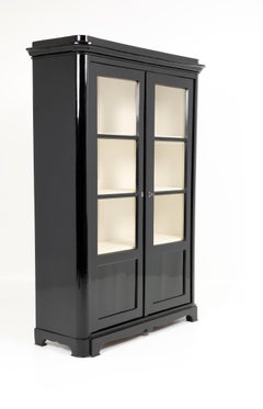 Late Biedermeier Ebonised Display Cabinet, Central Europe, Circa 1835