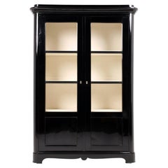 Late Biedermeier Ebonised Display Cabinet, Central Europe, Circa 1835