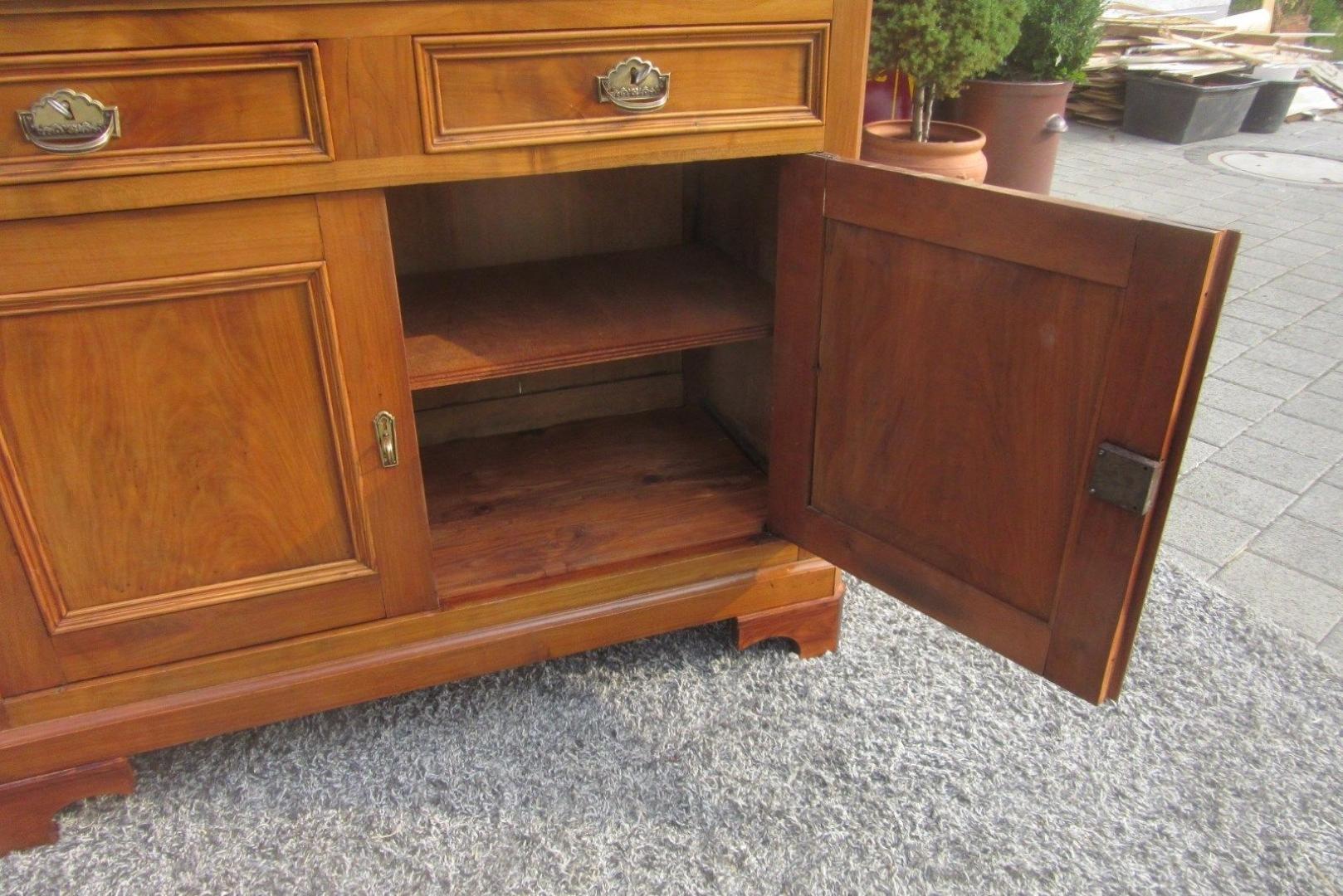 Late Biedermeier Kitchen Cabinet Cherry Wood, 1870s For Sale 2