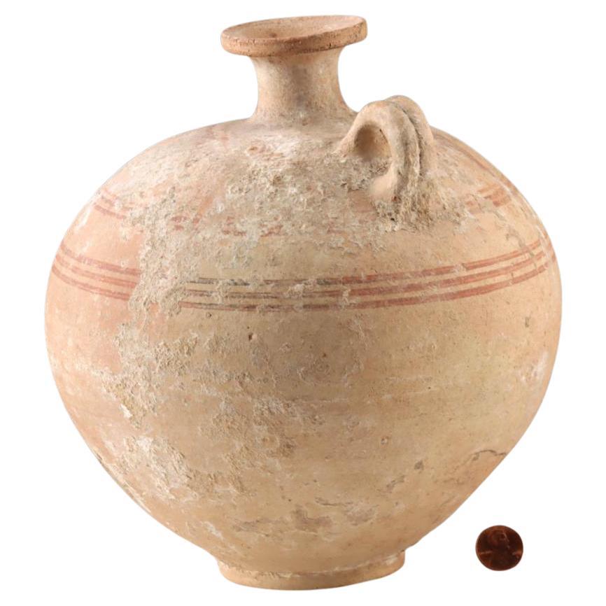 Bemalter zyprischer Krug aus der späten Bronzezeit, ca. 1450 v. Chr. bis 1200 v. Chr. (Zyprisch) im Angebot