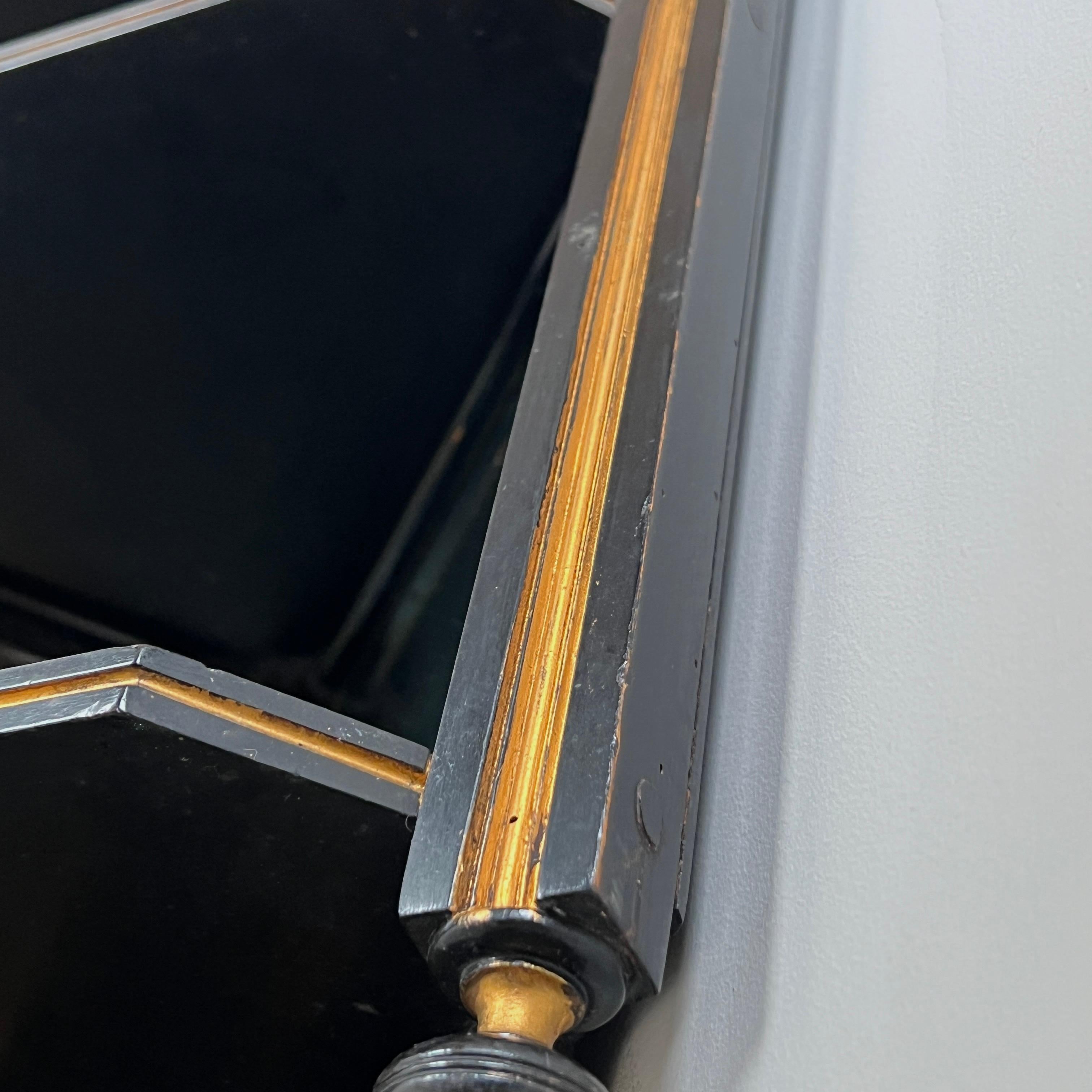 Late C19th Aesthetic Movement Ebonised And Mirrored Corner Shelf For Sale 5