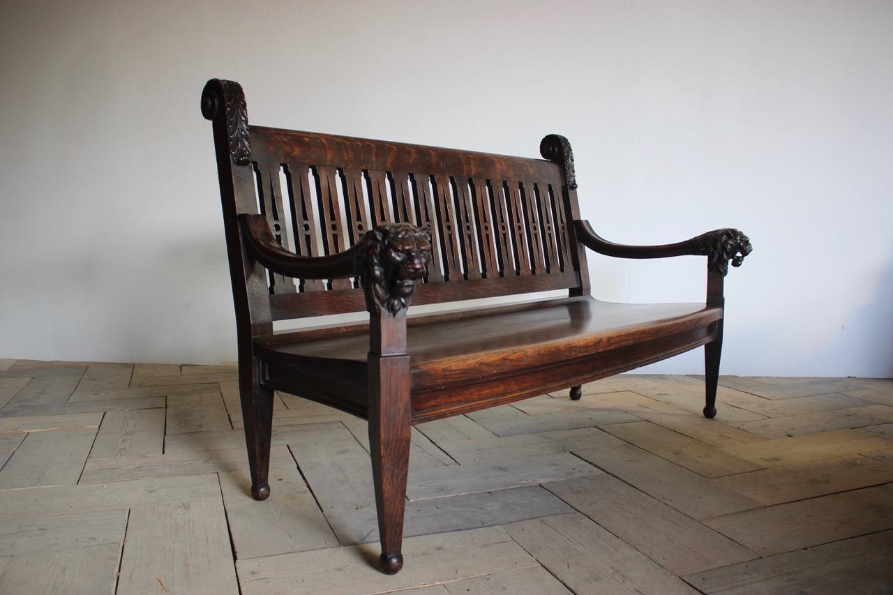 Late 19th Century French Hall Bench For Sale 1