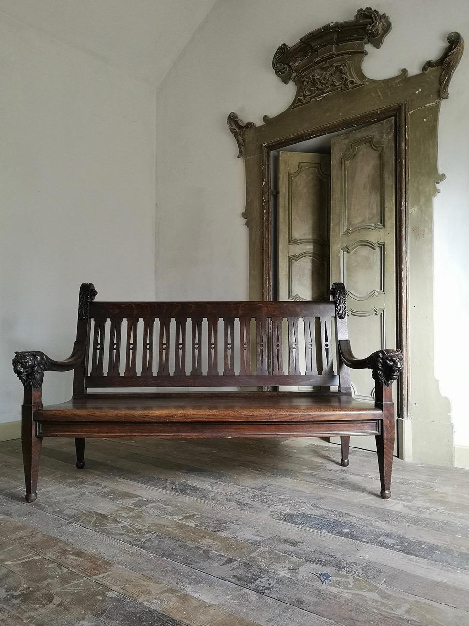 Late 19th Century French Hall Bench For Sale 3