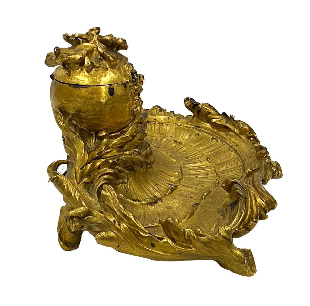 Louis XIV Encrier en bronze doré 