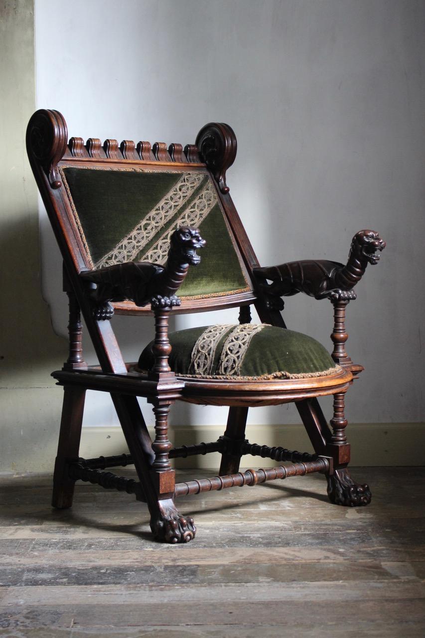 Late 19th Century Spanish Armchair by Joan Busquets Barcelona For Sale 5