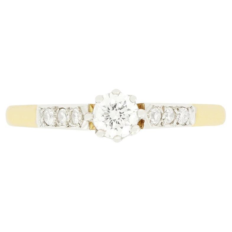 Bague solitaire en diamant de 0,25 ct, A.I.C., c.1940.