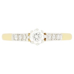 Bague solitaire en diamant de 0,25 ct, A.I.C., c.1940.