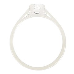 Late Deco 0.50ct Diamond Solitaire Ring, c.1930s