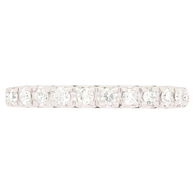 Late Deco 0.52ct Diamond Full Eternity Ring, c.1940s