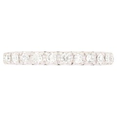 Late Deco 0.52ct Diamond Full Eternity Ring, c.1940s