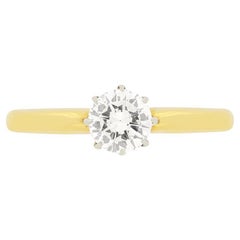 Late Deco 0.52ct Diamond Solitaire Ring, c.1930s