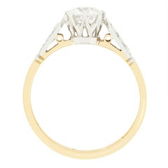 Late Deco 0.75ct Diamond Solitaire Ring, c.1930s