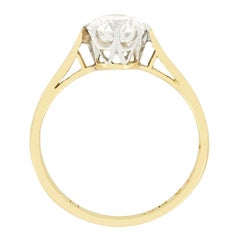 Late Deco 0.95ct Diamond Solitaire Ring, c.1930s