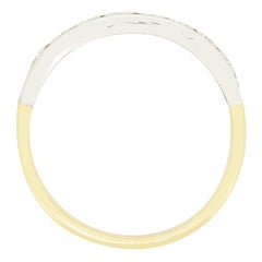 Late Deco 1.00ct Diamond Half Eternity Ring, c.1940s