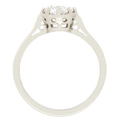 Late Deco 1.04ct Diamond Solitaire Ring, C.1930s