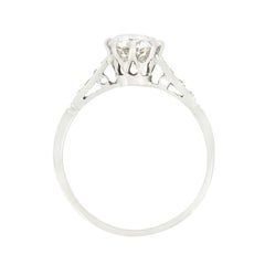 Late Deco 1.05ct Diamond Solitaire Ring, c.1940s