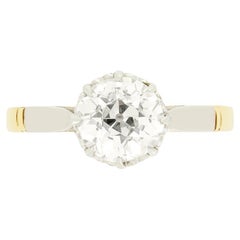 Bague solitaire en diamant de 1,37 ct, A.I.C., vers 1930