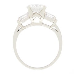 Late Deco 1.80ct Diamond Solitaire Ring, c.1940s