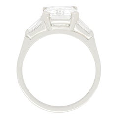 Late Deco 3.18ct Diamond Ring, C.1940s