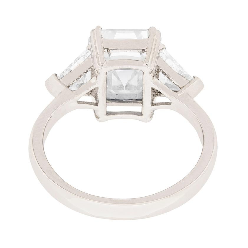 art deco asscher cut engagement rings