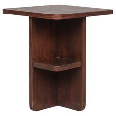 Table d'appoint en bois de style déco tardif