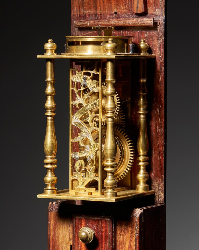 Late Edo Period 19th Century Japanese Pillar Clock, ShakuDokei, C