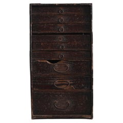 Late Edo Period Japanese Drawers Wabi Sabi