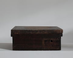Boîte japonaise Wabi Sabi de la fin de la période Edo avec petit tiroir
