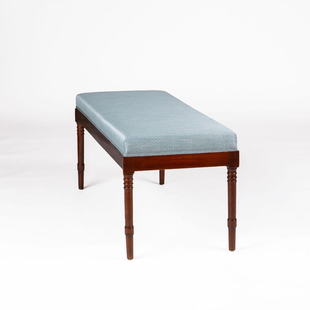 Danois Banc Late Empire en acajou de Cuba, Danemark c. 1820 en vente