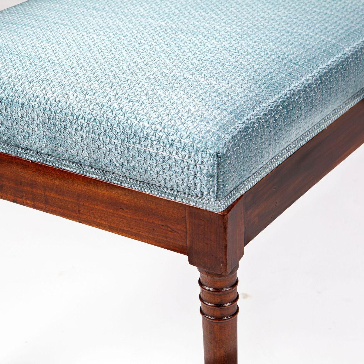 XIXe siècle Banc Late Empire en acajou de Cuba, Danemark c. 1820 en vente