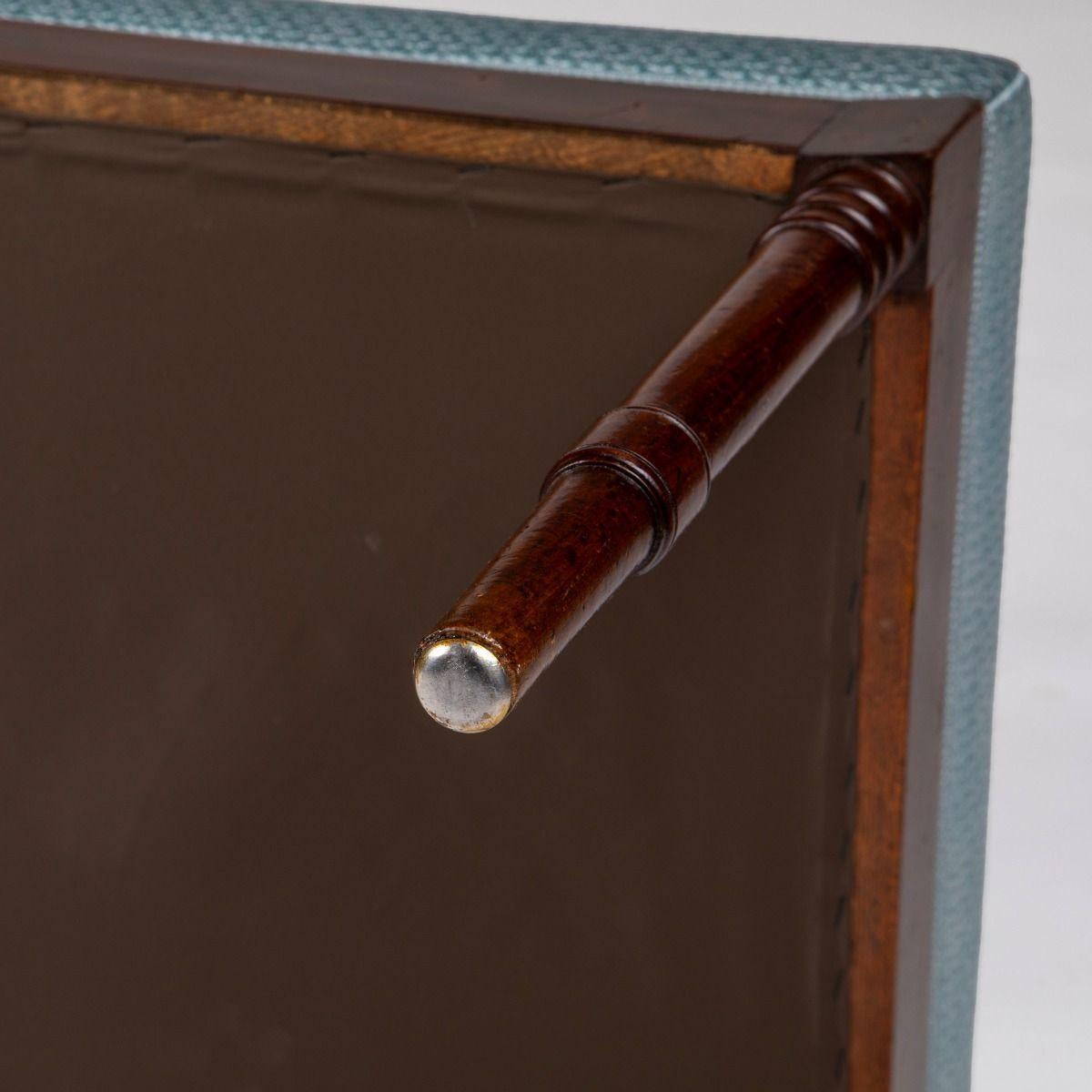 Tissu Banc Late Empire en acajou de Cuba, Danemark c. 1820 en vente