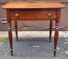 Late Federal Style Cherry Side Table, Circa 1st Quater 19th Century
