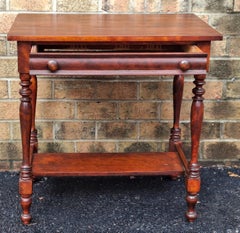 Late Federal Style Mahogany Two-Tier Side Table
