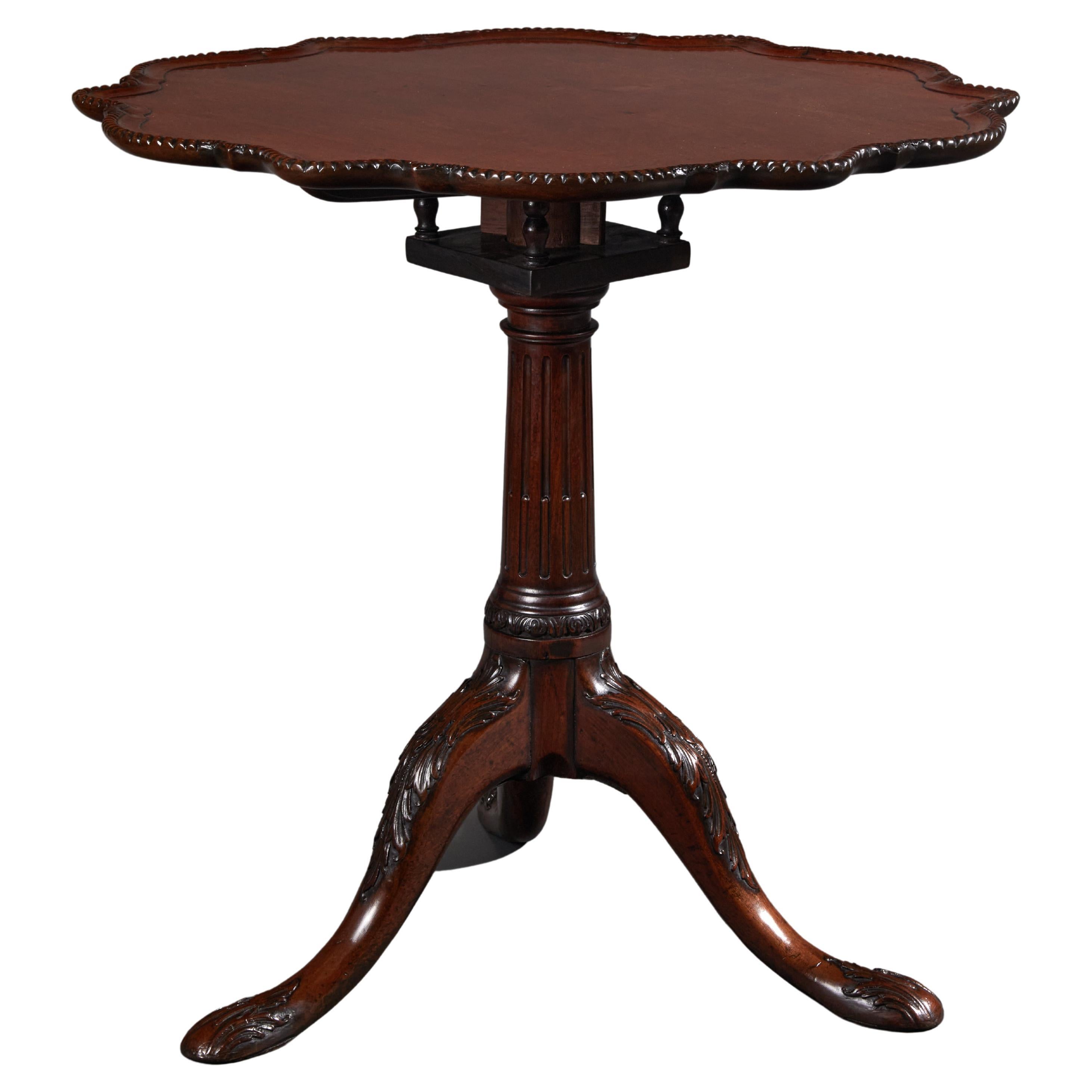 Late George II Carved Mohogany Tripod Table