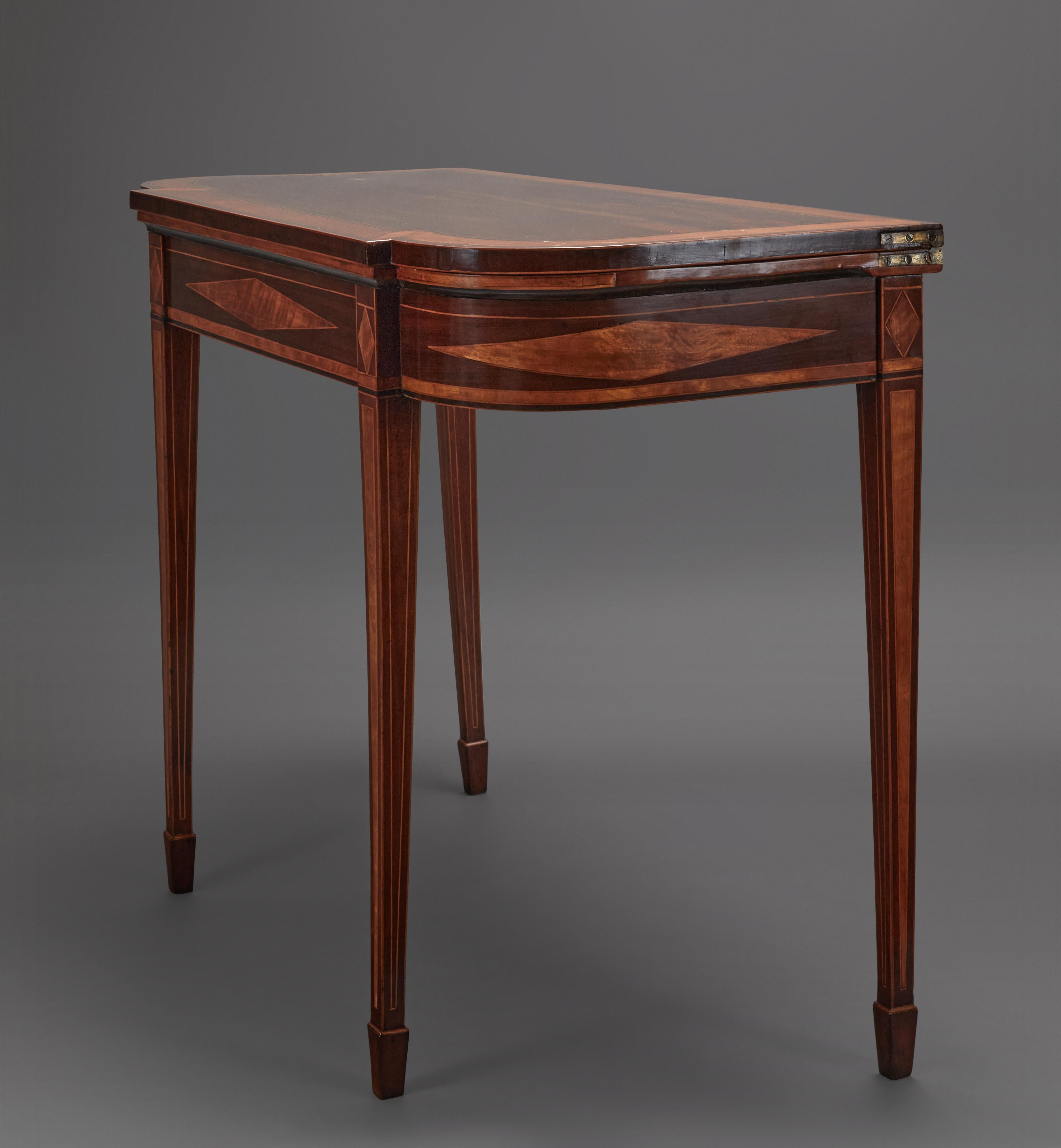 English Late George III Card Table For Sale