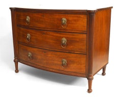 George III Mahogany Chest of Drawers with Lion Mask Pulls, Circa 1800
