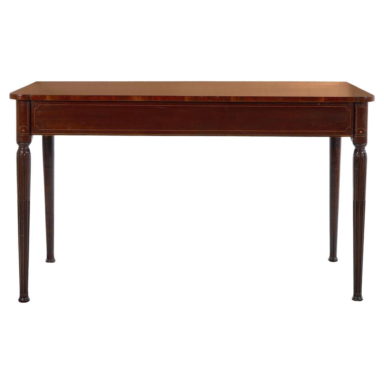 Table de service en acajou marqueté de la fin de George III, vers 1830