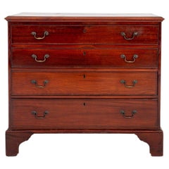 Late George III Mahogany Dressing Table-Chest