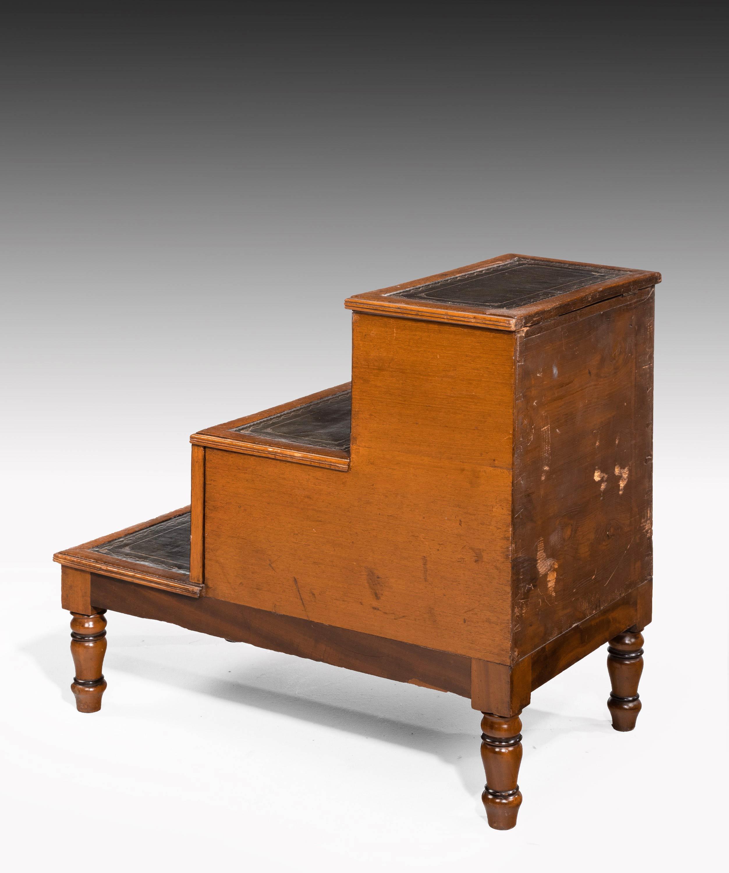 English Late George III Period Bed Step Commode