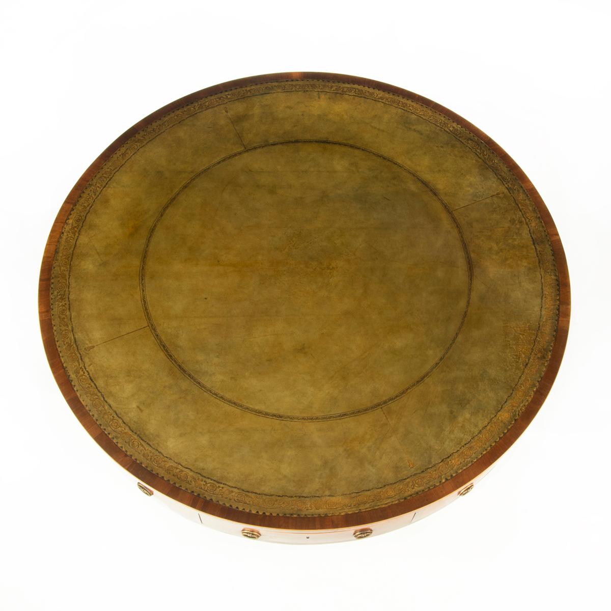 Late George III Revolving Mahogany Drum Table Attributed to Gillows 7