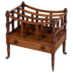 Late George IV Regency Period Rosewood Canterbury