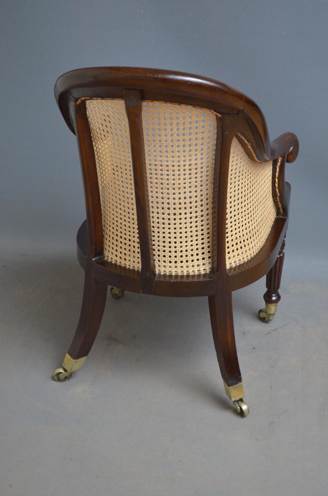 Late Georgian Bergère Chair 4