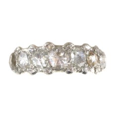 Late Georgian, Early Victorian Rose Cut Diamond Engagement Ring, 1840s
